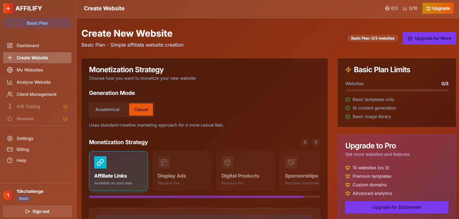 AFFILIFY screenshot 1