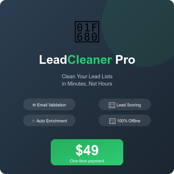 LeadCleaner Pro