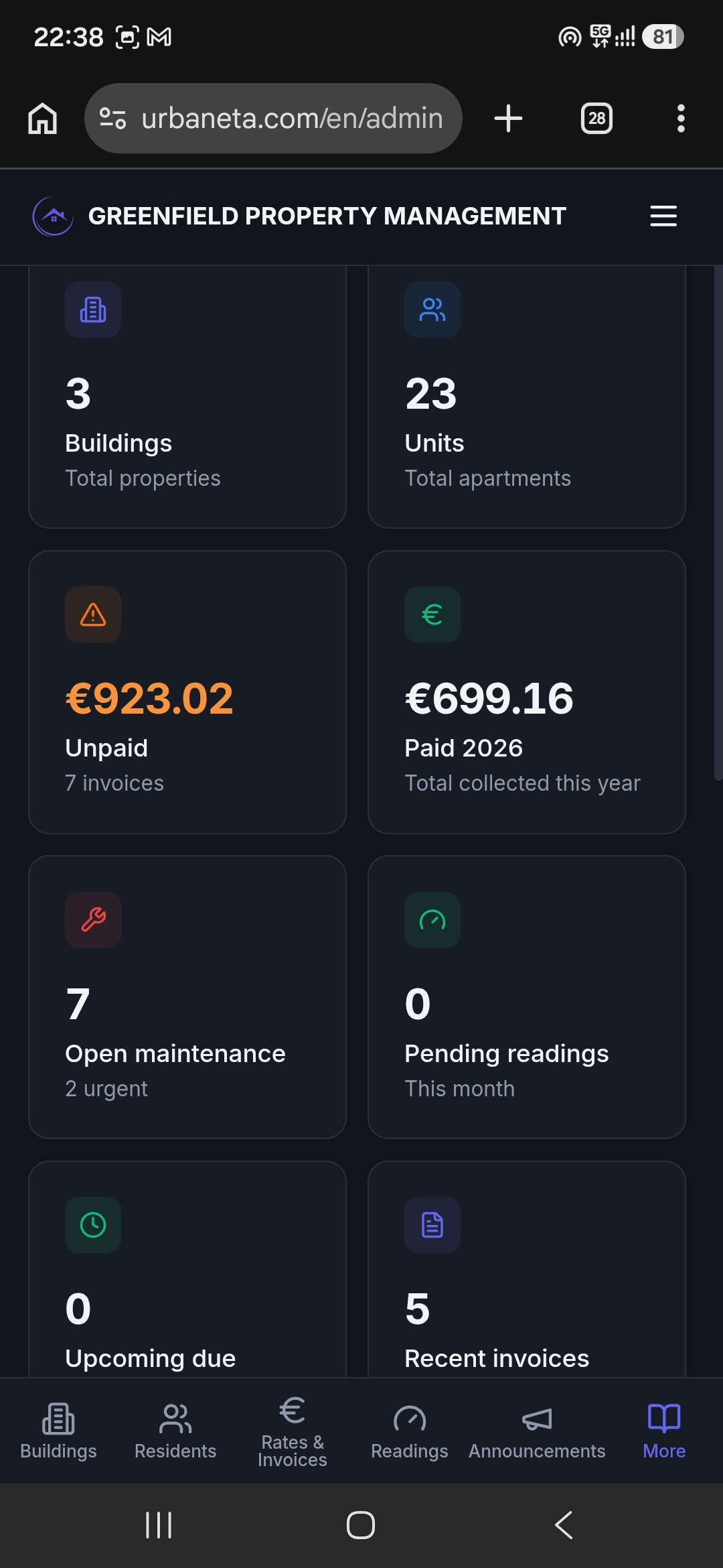 Urbaneta — Property Management Platform gallery image