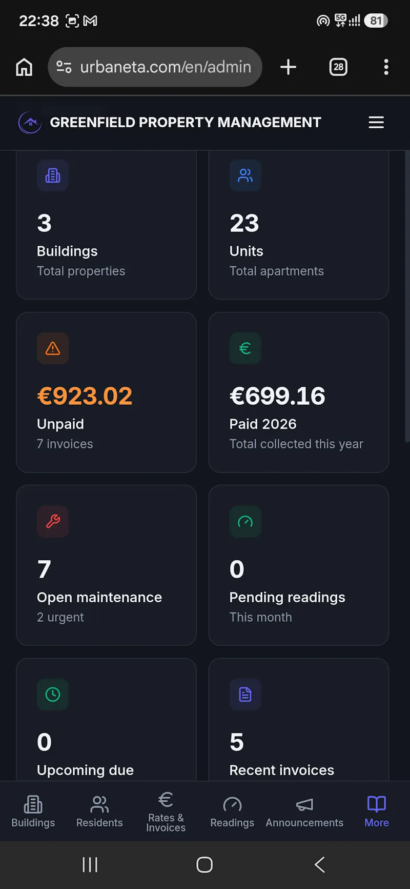 Urbaneta — Property Management Platform screenshot 7