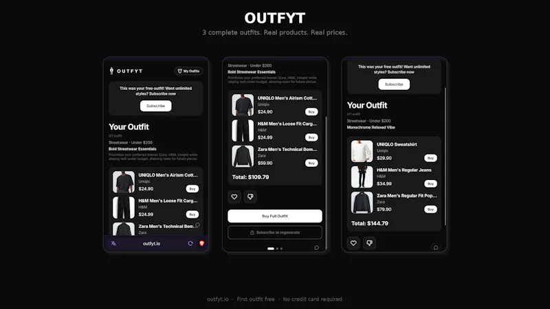 Outfyt screenshot 2