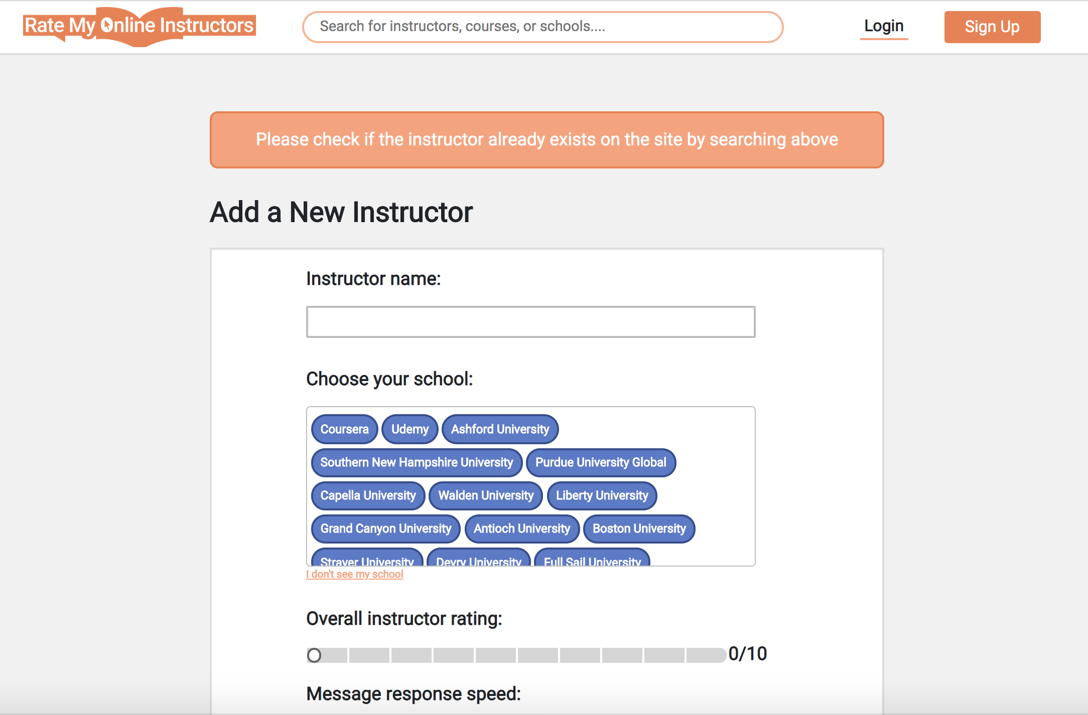 Rate My Online Instructors gallery image