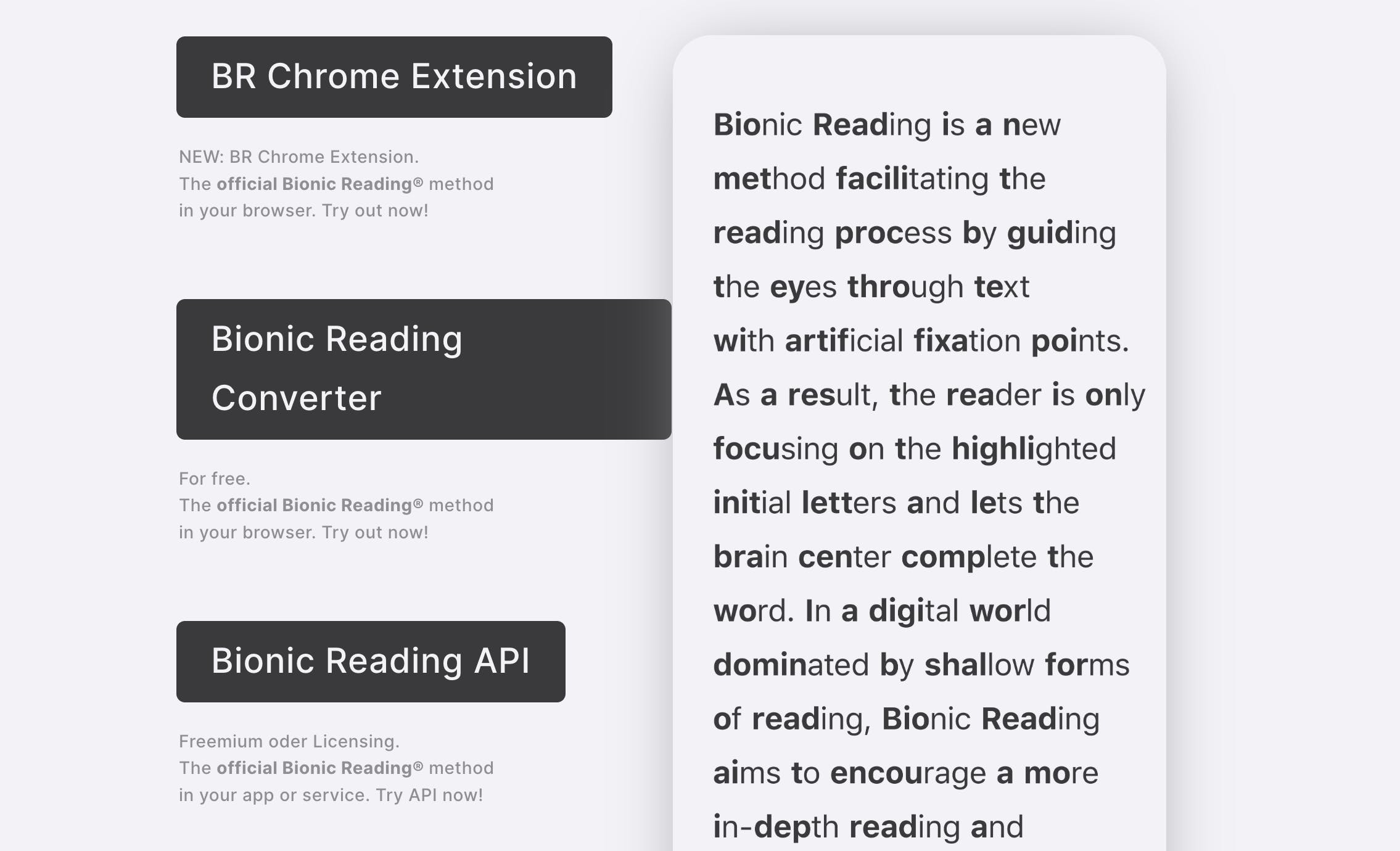 Bionic Reading®  media 2