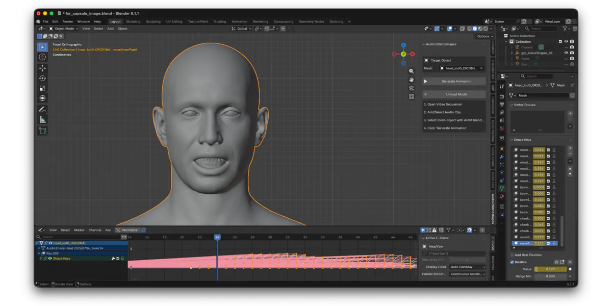 Audio Lip Sync Pro for Blender gallery image