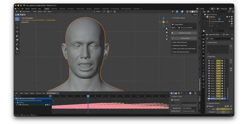 Audio Lip Sync Pro for Blender screenshot 7