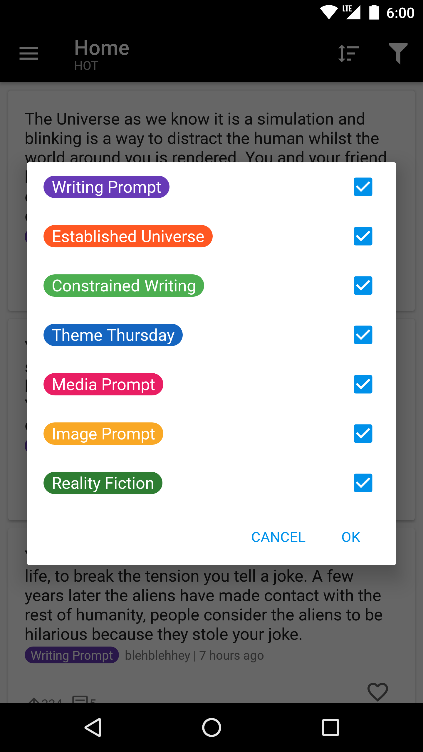 Writing Prompts Reader gallery image