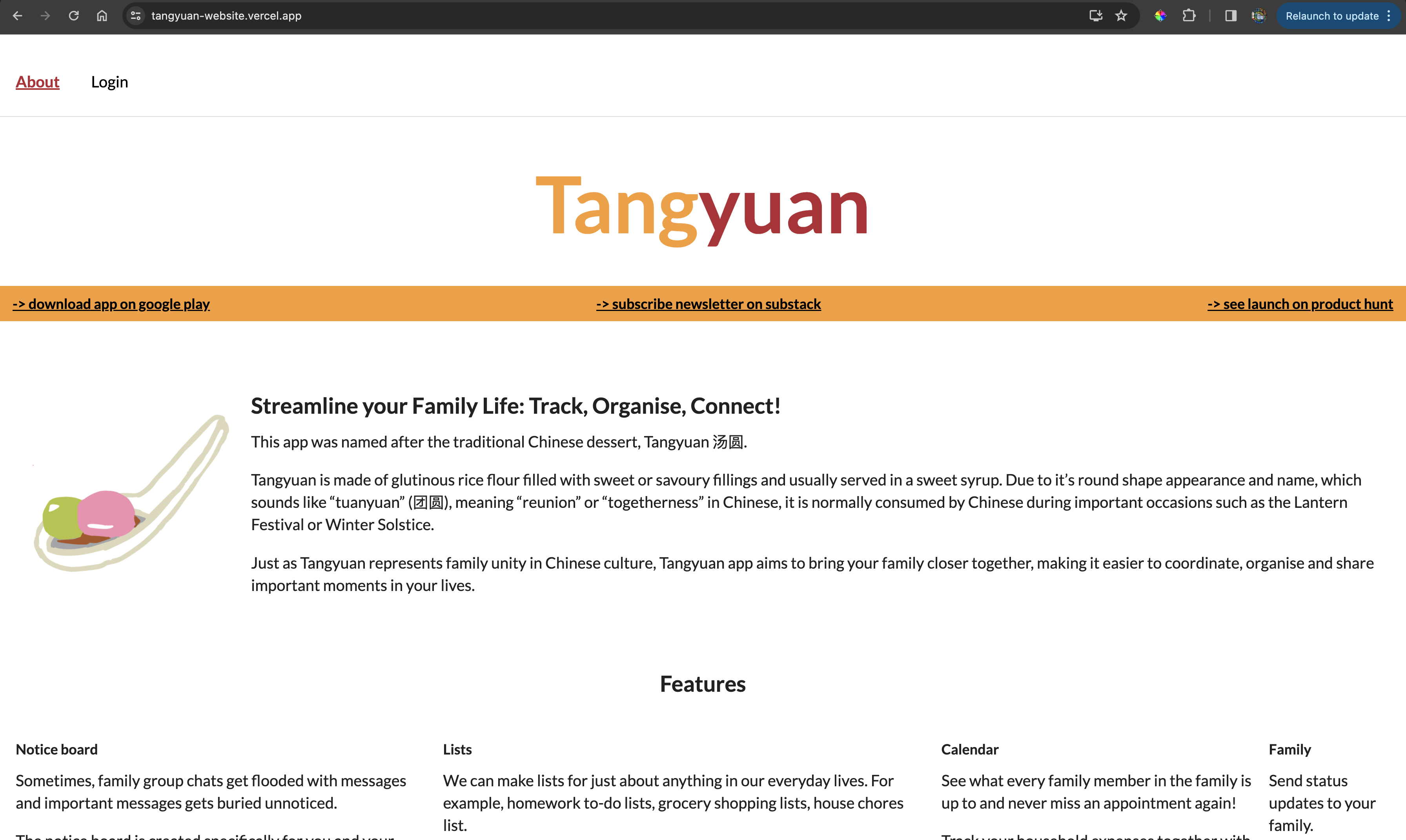 Tang Original Web App