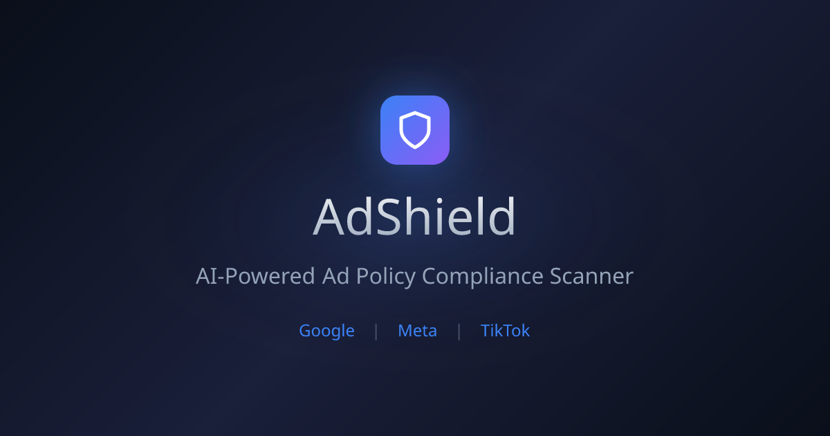 AdShield - Main product screenshot demonstrating key features and user interface