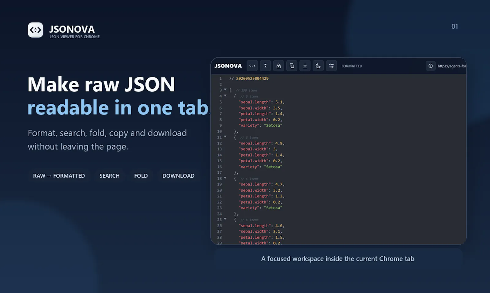 JSONOVA screenshot 1