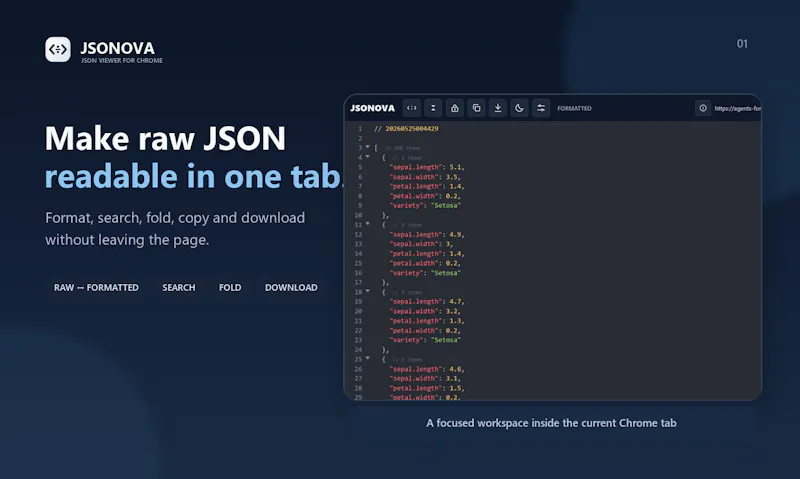 JSONOVA screenshot 1