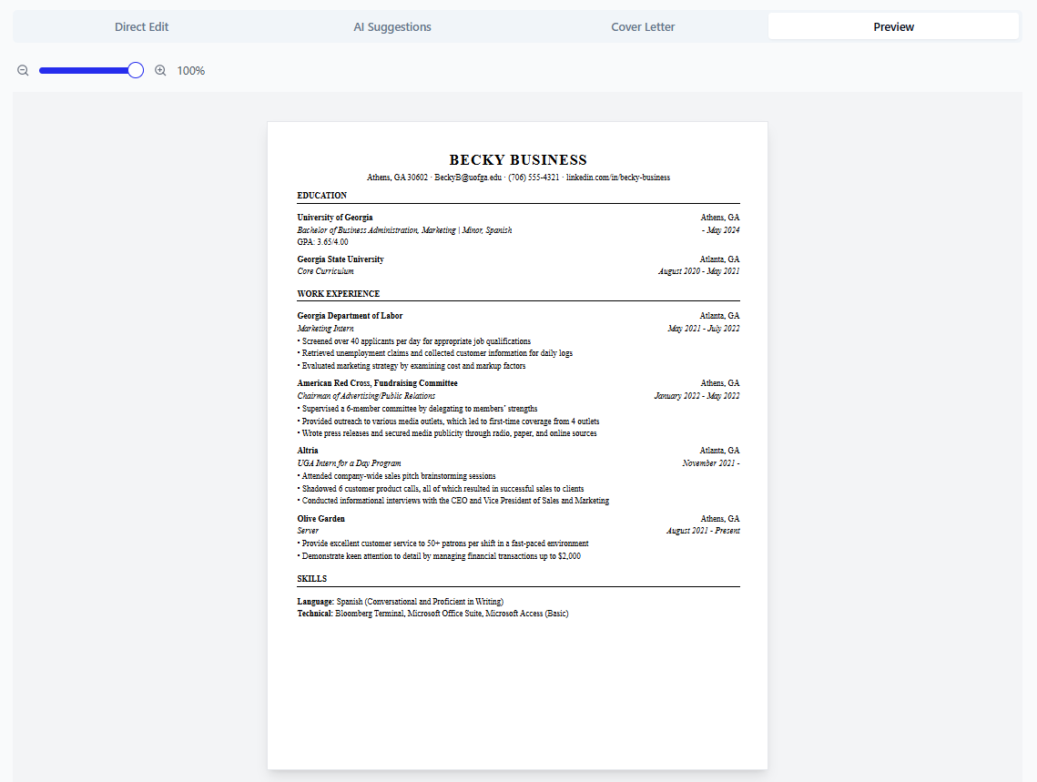 ResumeChecker - การวิเคราะห์ AI เฉพาะงาน - ปรับแต่งประวัติย่อของคุณภายในไม่กี่นาที media 6