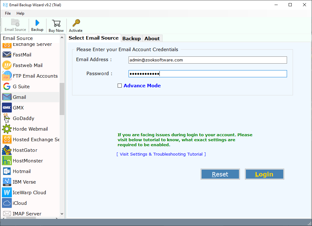 Software di backup e -mail media 2