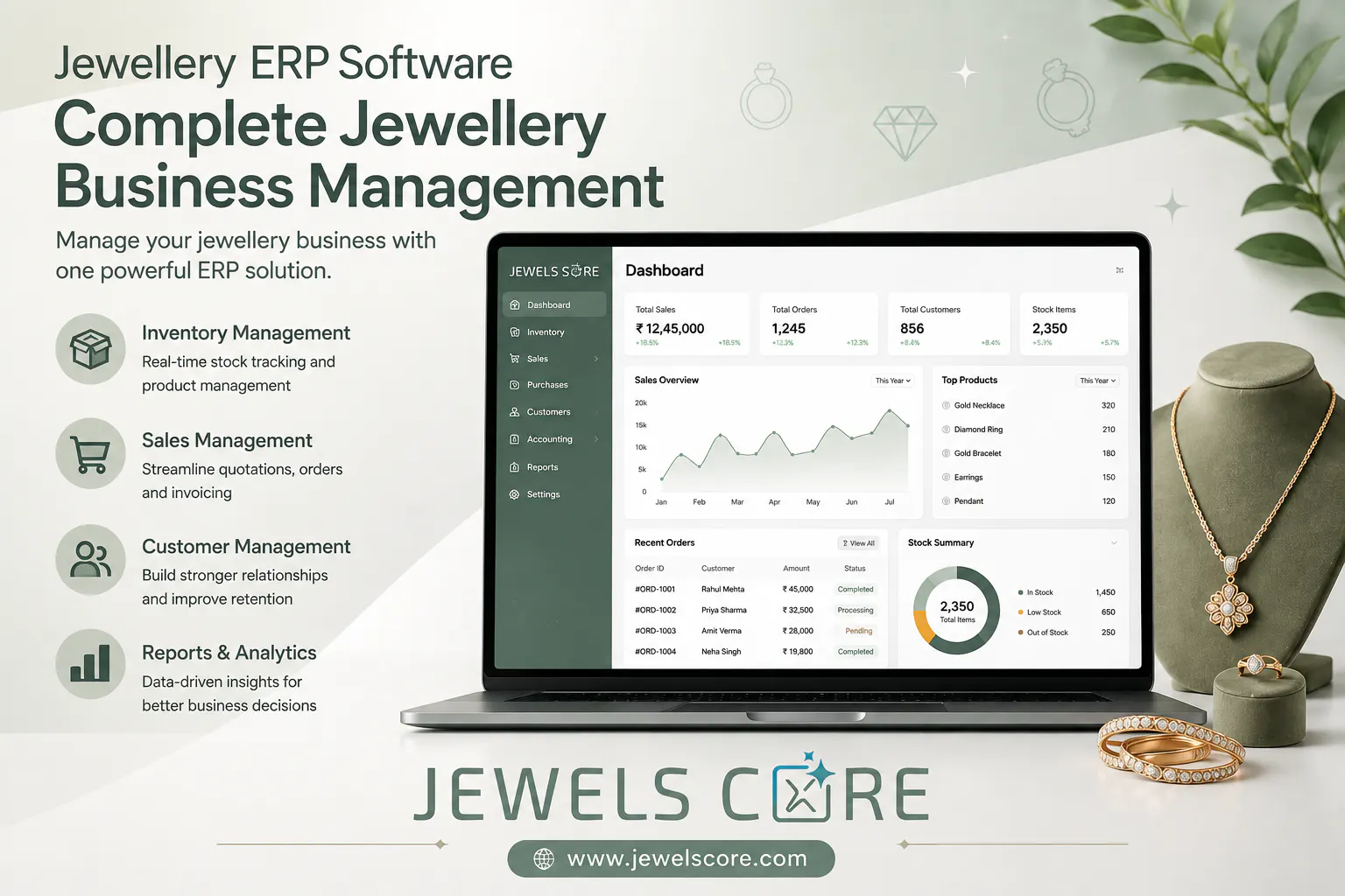 Jewellery ERP Software | Jewels core