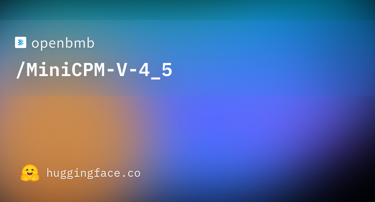 Minicpm-v 4.5 - Modelo de visión de nivel GPT-4O en el teléfono media 3