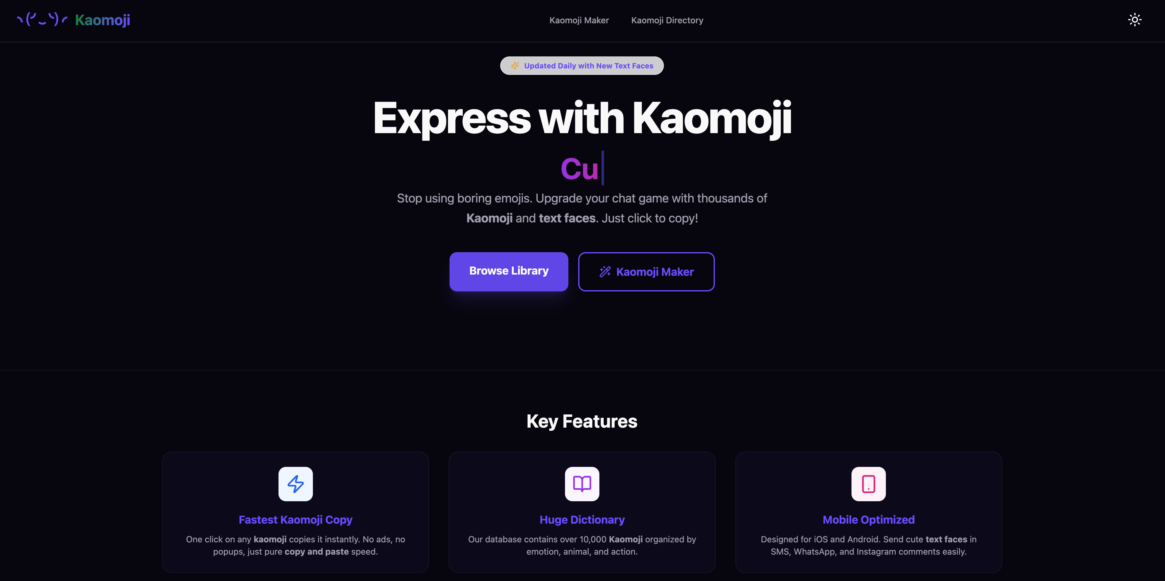 Kaomoji gallery image