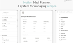 Notion Meal Planner image