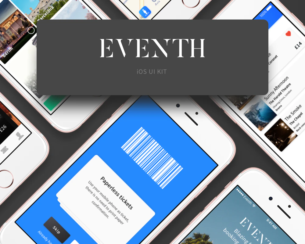 Eventh - UI kit for Event booking apps