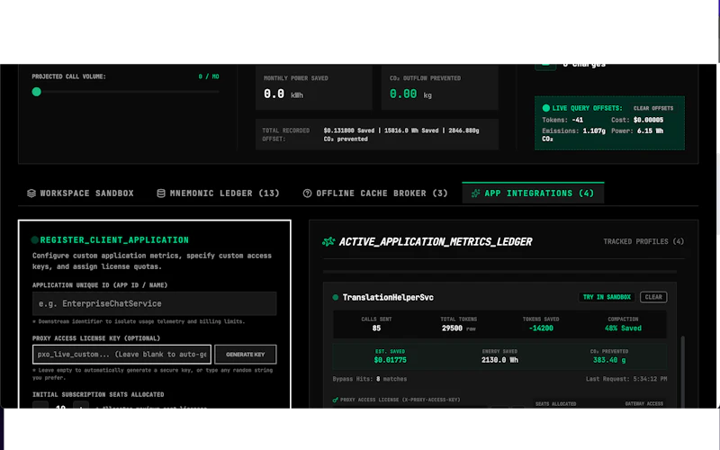 PROXY_OPT — Token Optimizer  screenshot 2