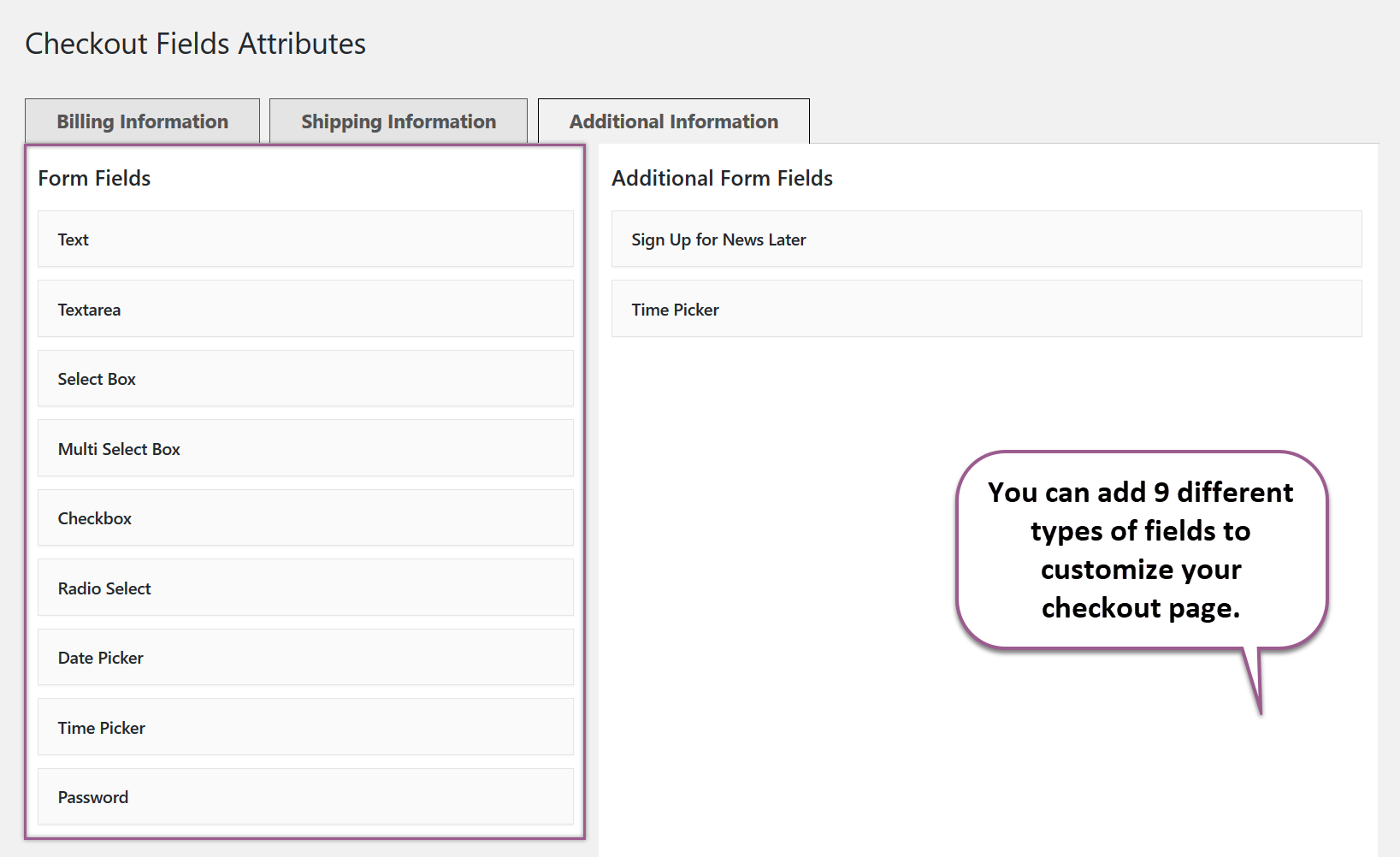 WooCommerce Checkout Manager Plugin gallery image