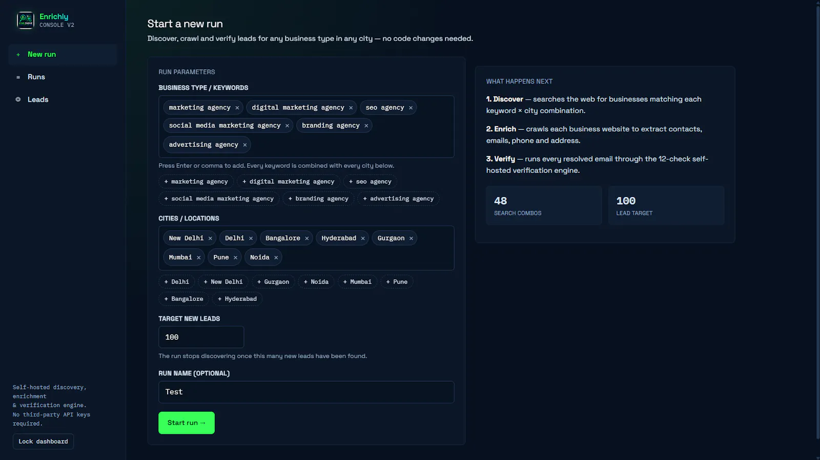 Enrichly AI-Powered B2B Lead Enrichment screenshot 1