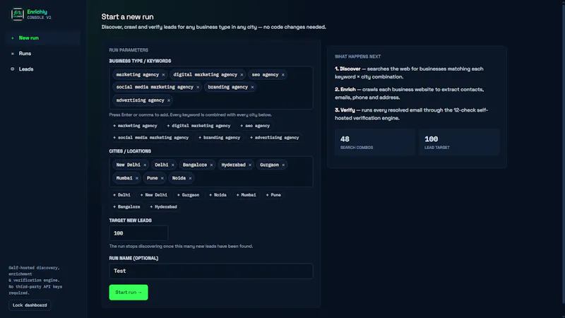 Enrichly AI-Powered B2B Lead Enrichment screenshot 1