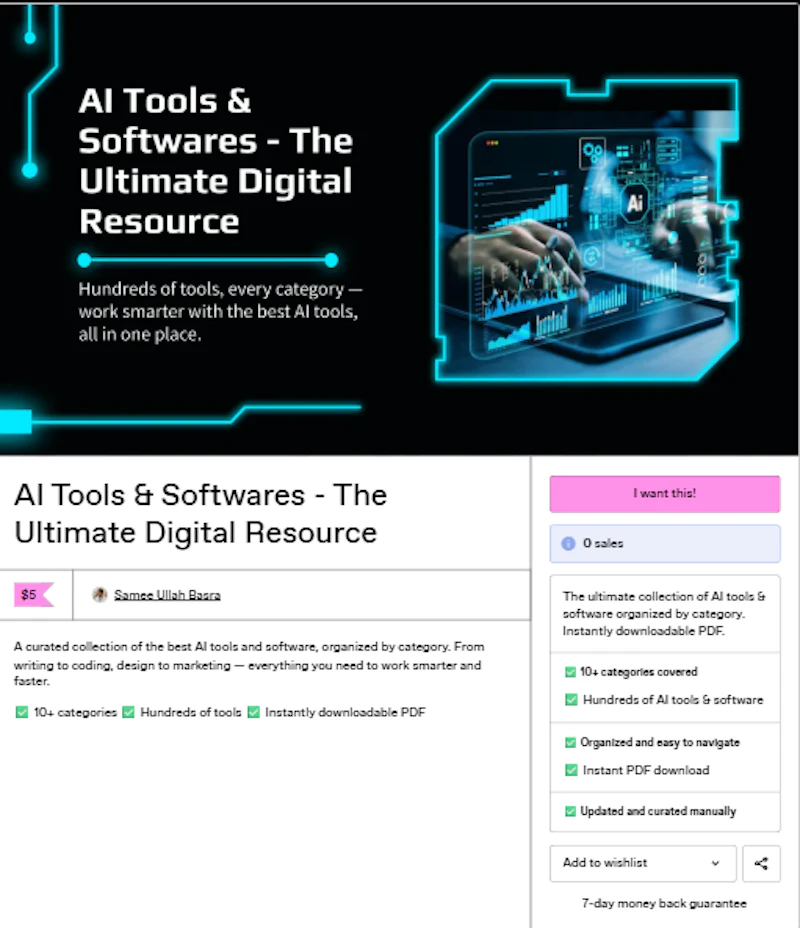 AI Tools & Softwares - Ultimate Resource screenshot 2