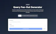 Query Fan-Out Generator by Wellows