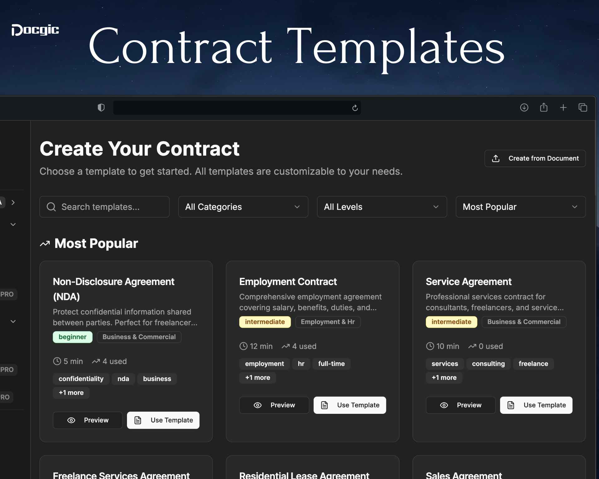 Docgic - Screenshot 2 showing product features and functionality