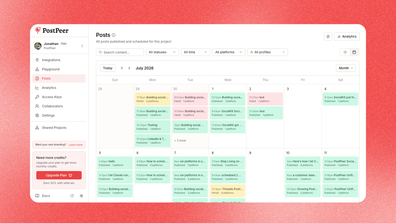 PostPeer screenshot 3