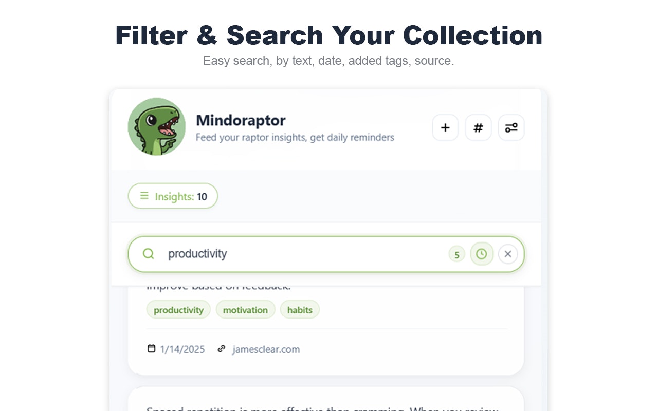 Mindoraptor - Browser Extension gallery image