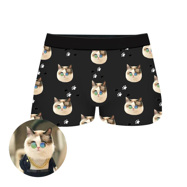 Custom Pet Face Boxer Shorts