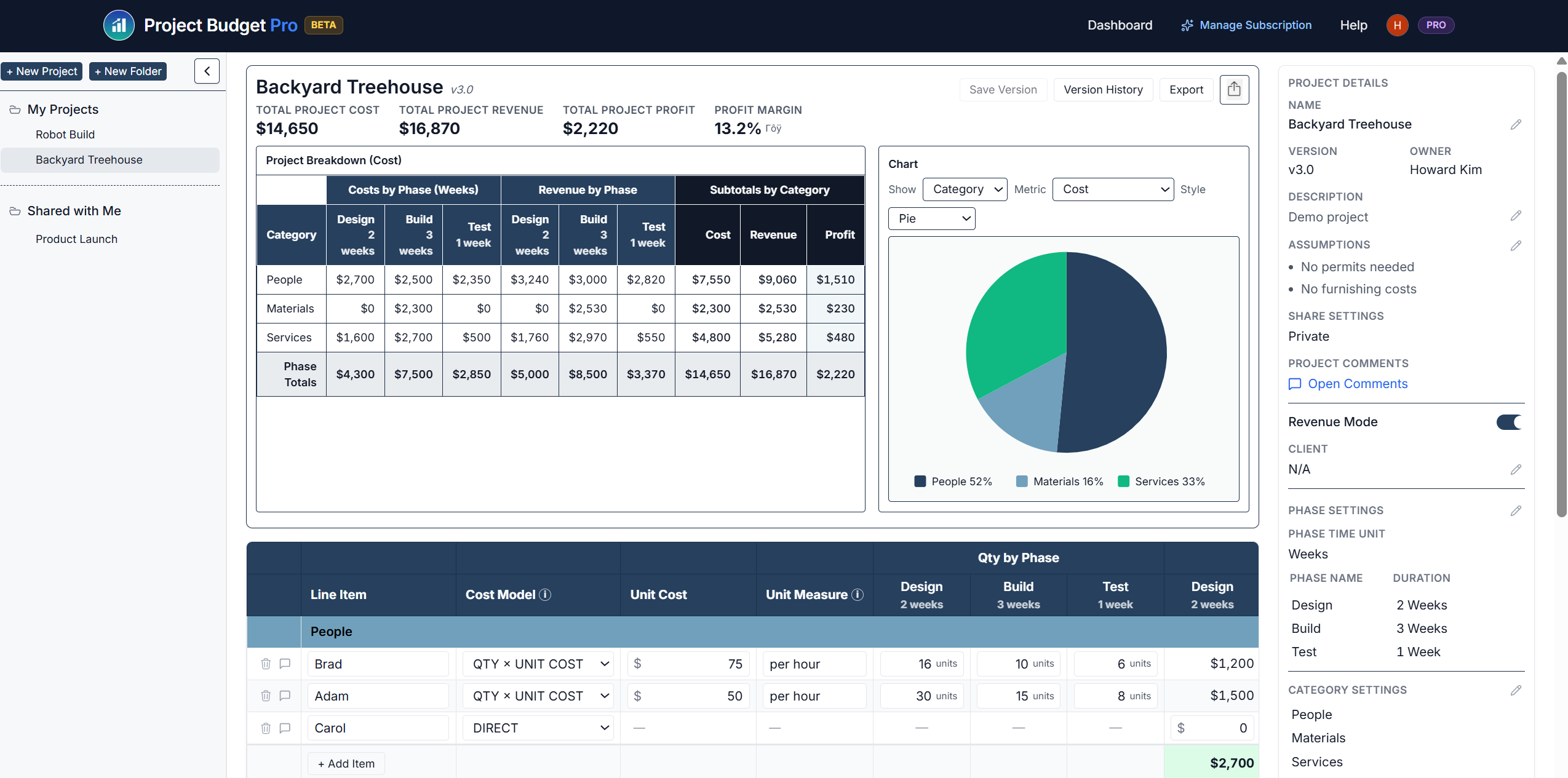 Project Budget Pro gallery image