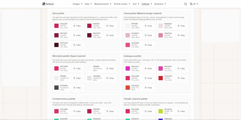 Color Palette Generator - 17 Schemes screenshot 4