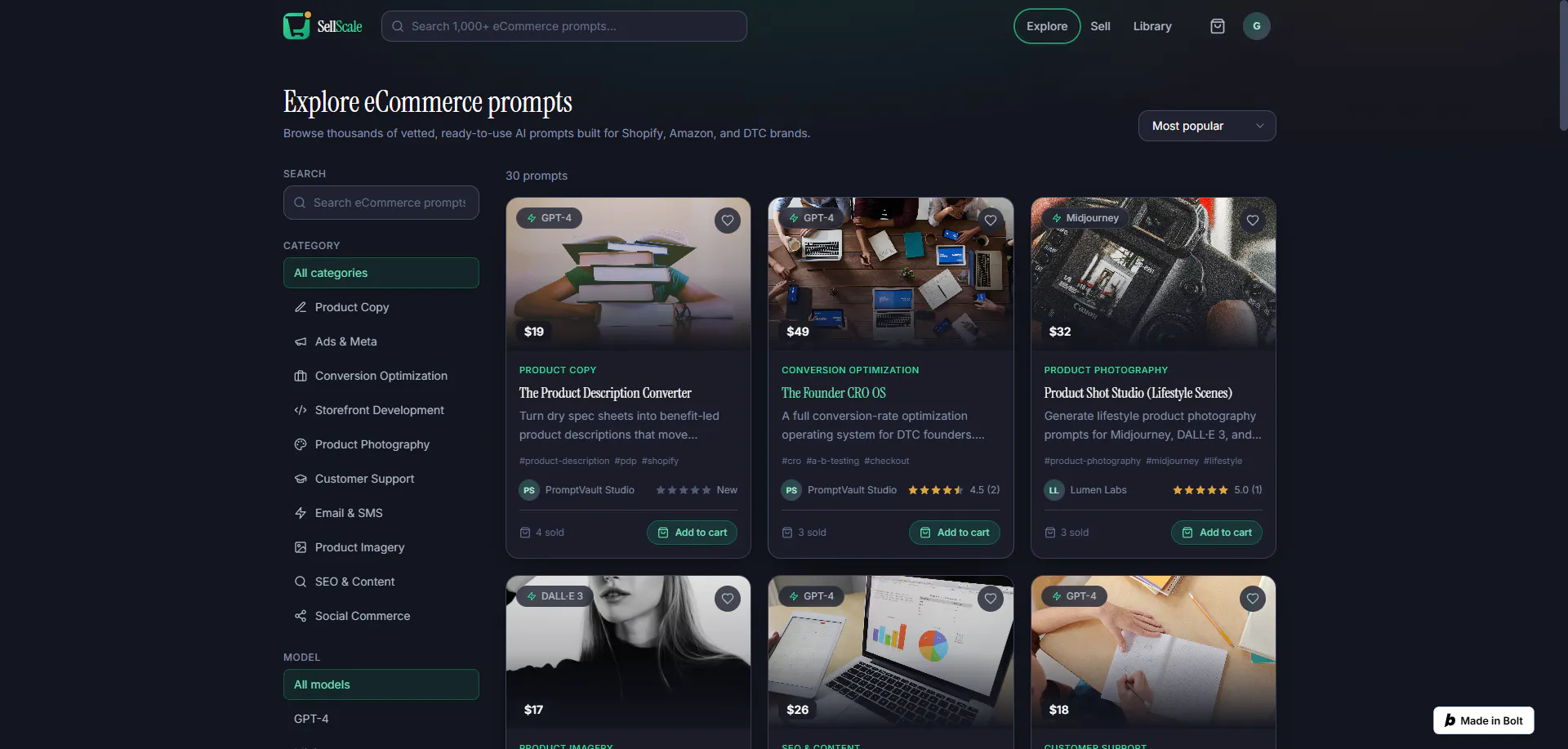 AI Prompt Marketplace gallery image