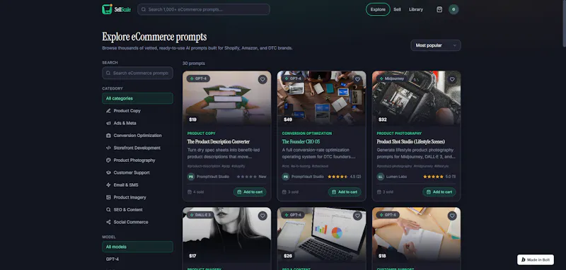 AI Prompt Marketplace screenshot 3