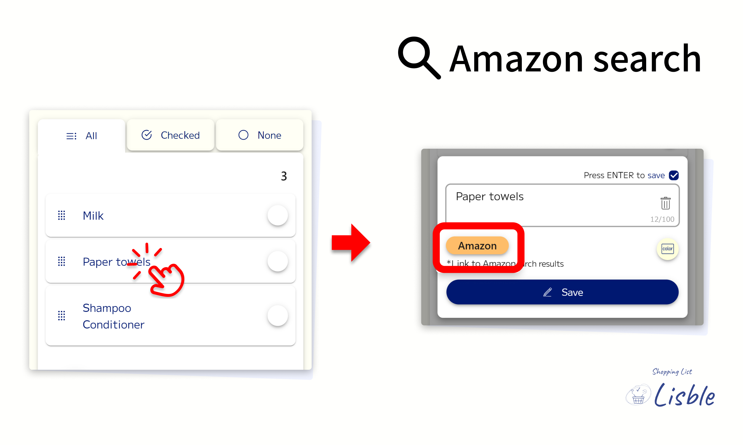 Lista de compras - responsable - Aplicación de lista de compras simple con almacenamiento del historial de compras. media 4