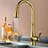 Antique Brass Golden Kitchen Pull Out Mixer Sink Tap TA428G