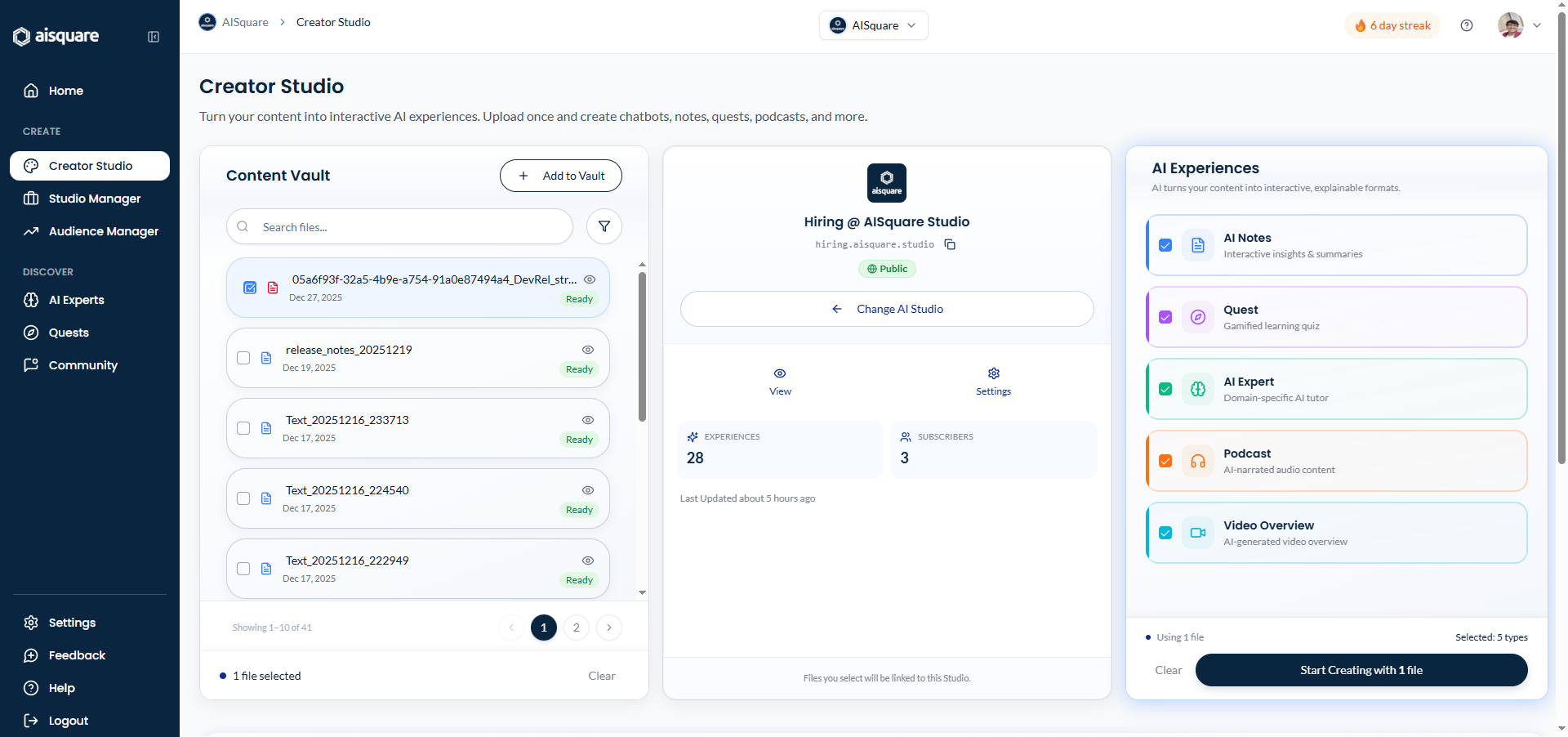 AISquare - Screenshot 3 showing product features and functionality