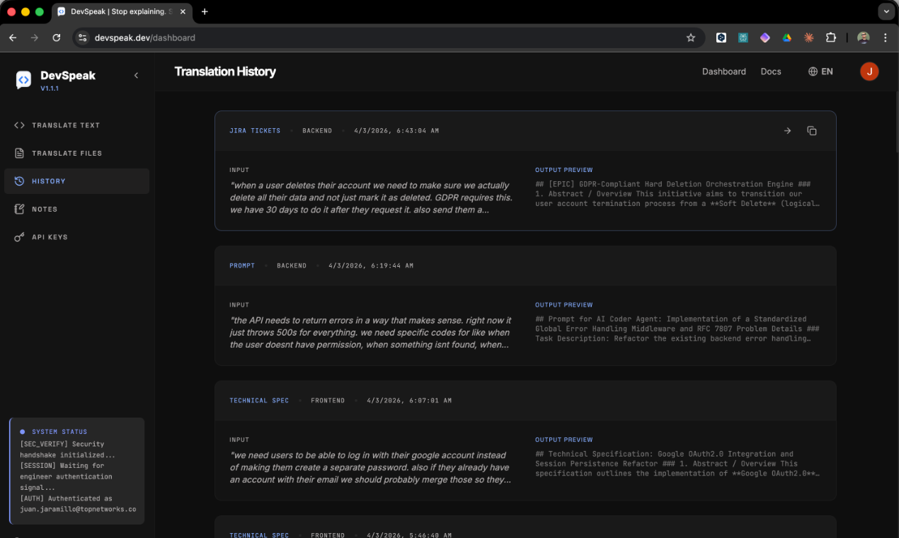 DevSpeak gallery image
