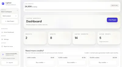 Logfeed gallery image