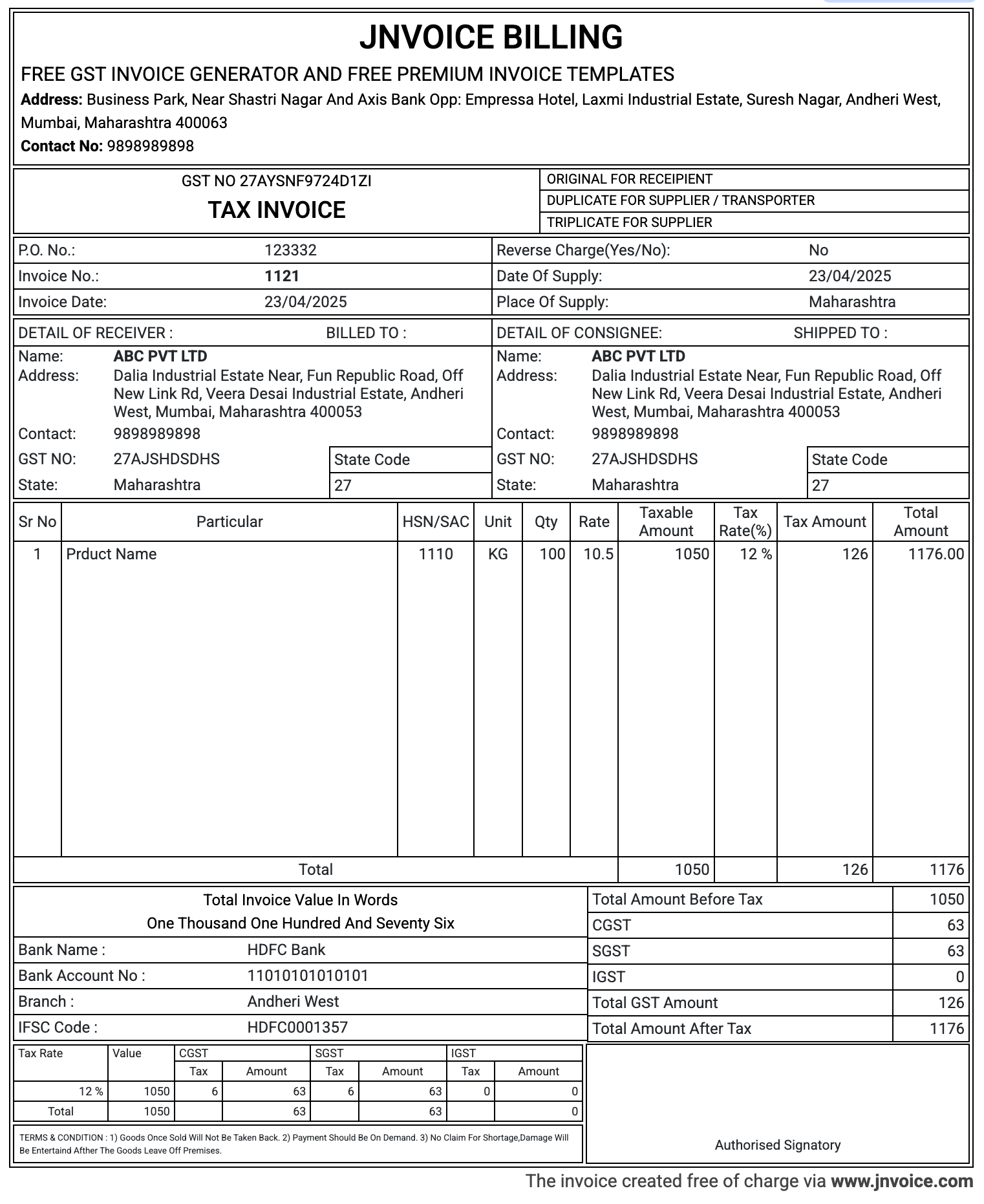 Jnvoice gallery image