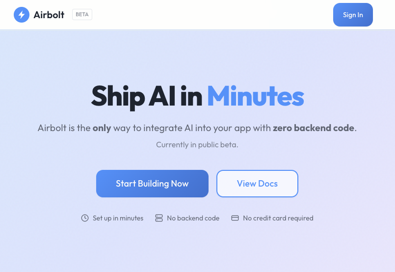 AI AI AI - L'unico modo per aggiungere AI alla tua app con zero backend media 2