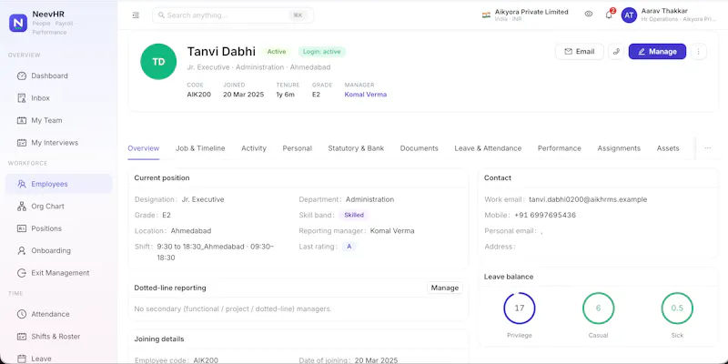 NeevHR screenshot 13
