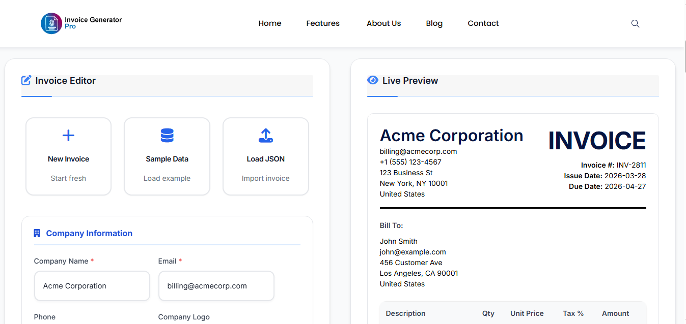 Invoice Generator Pro gallery image