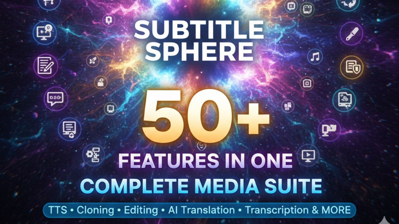 Subtitle Sphere:All-in-One AI Media Tool gallery image