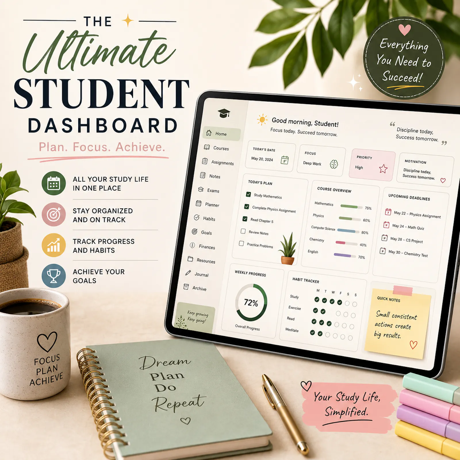 The Ultimate Student Dashboard  screenshot 1