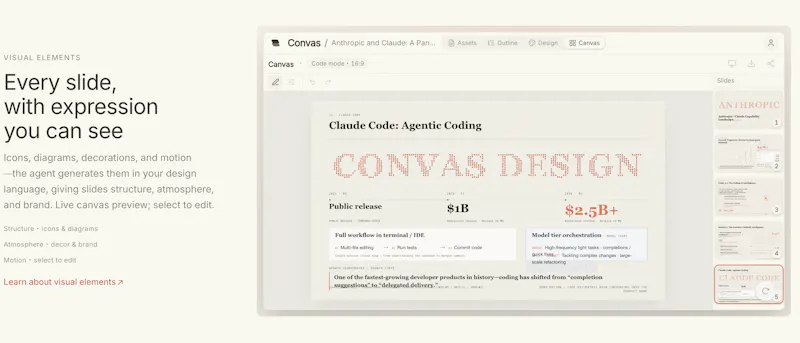 Convas — AI Presentation Agent screenshot 2