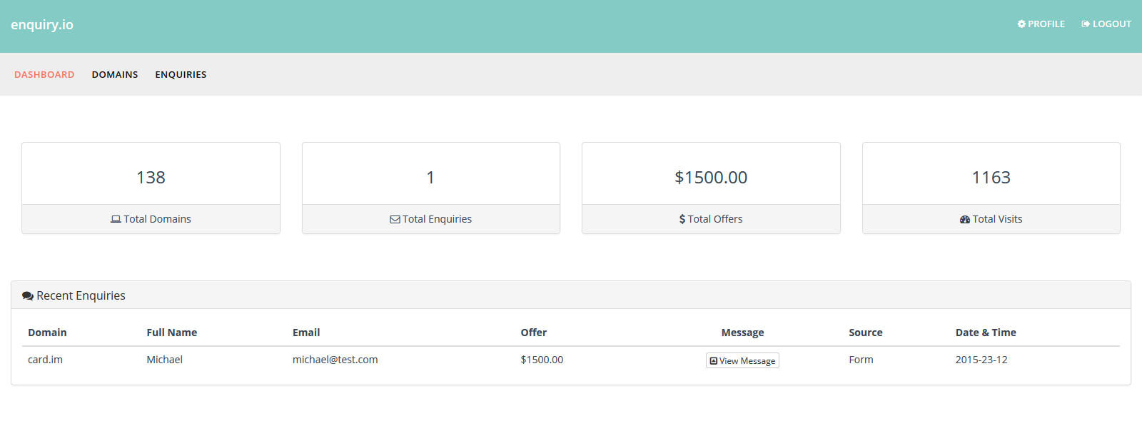 Enquiry.io gallery image