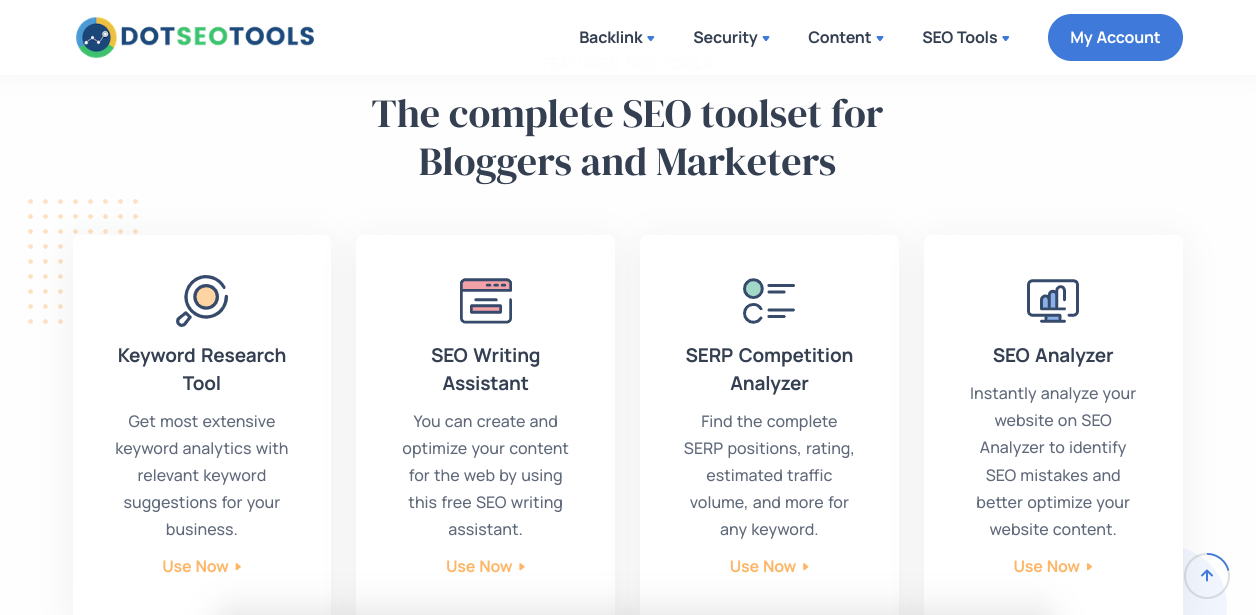 Media Công cụ SEO chấm - Bộ công cụ SEO hoàn chỉnh cho các blogger và nhà tiếp thị 2