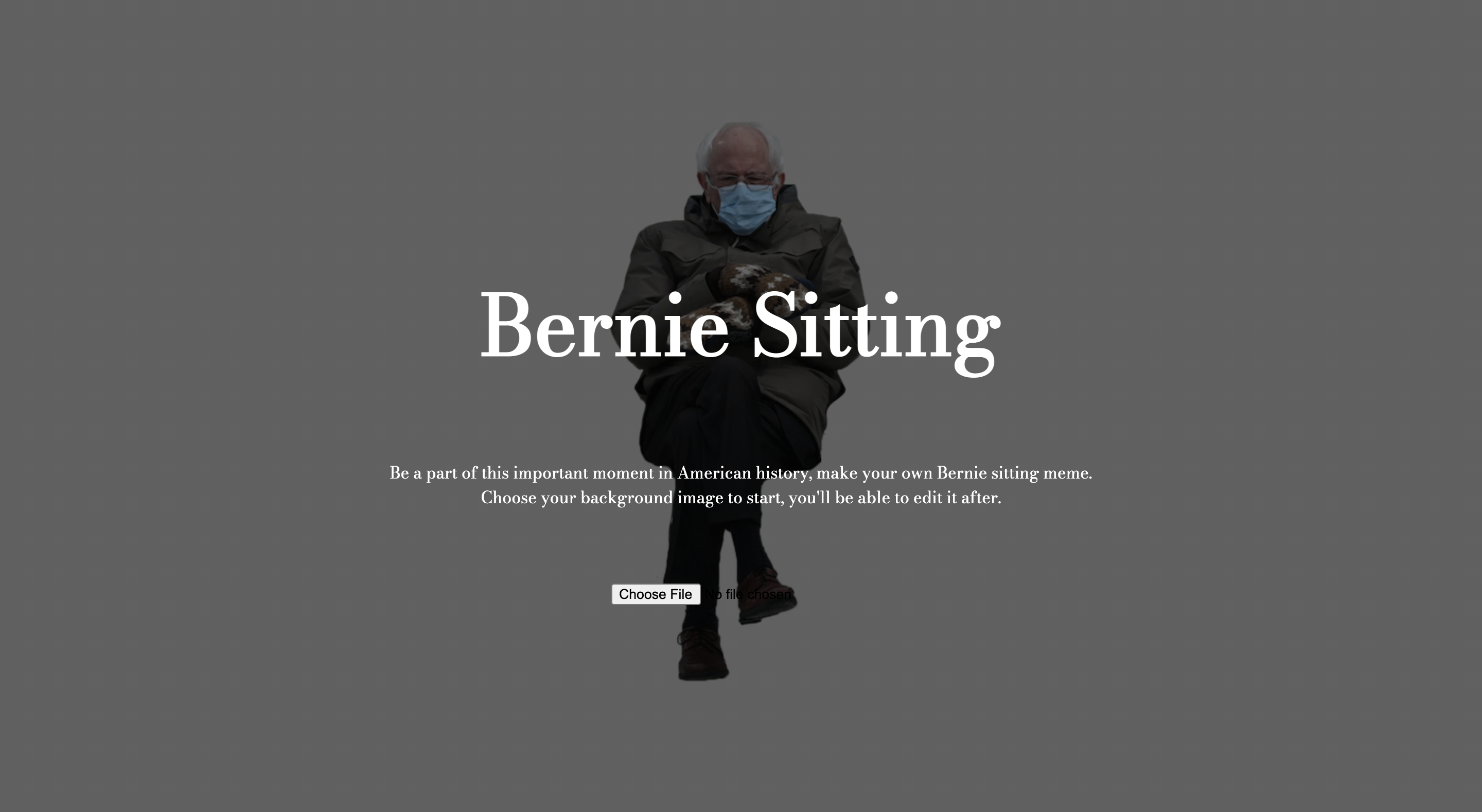 Bernie Sitting